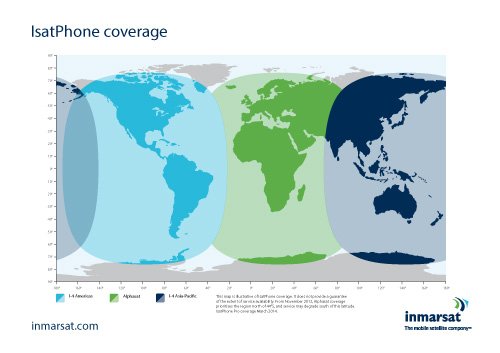 IsatPhone Coverage Map